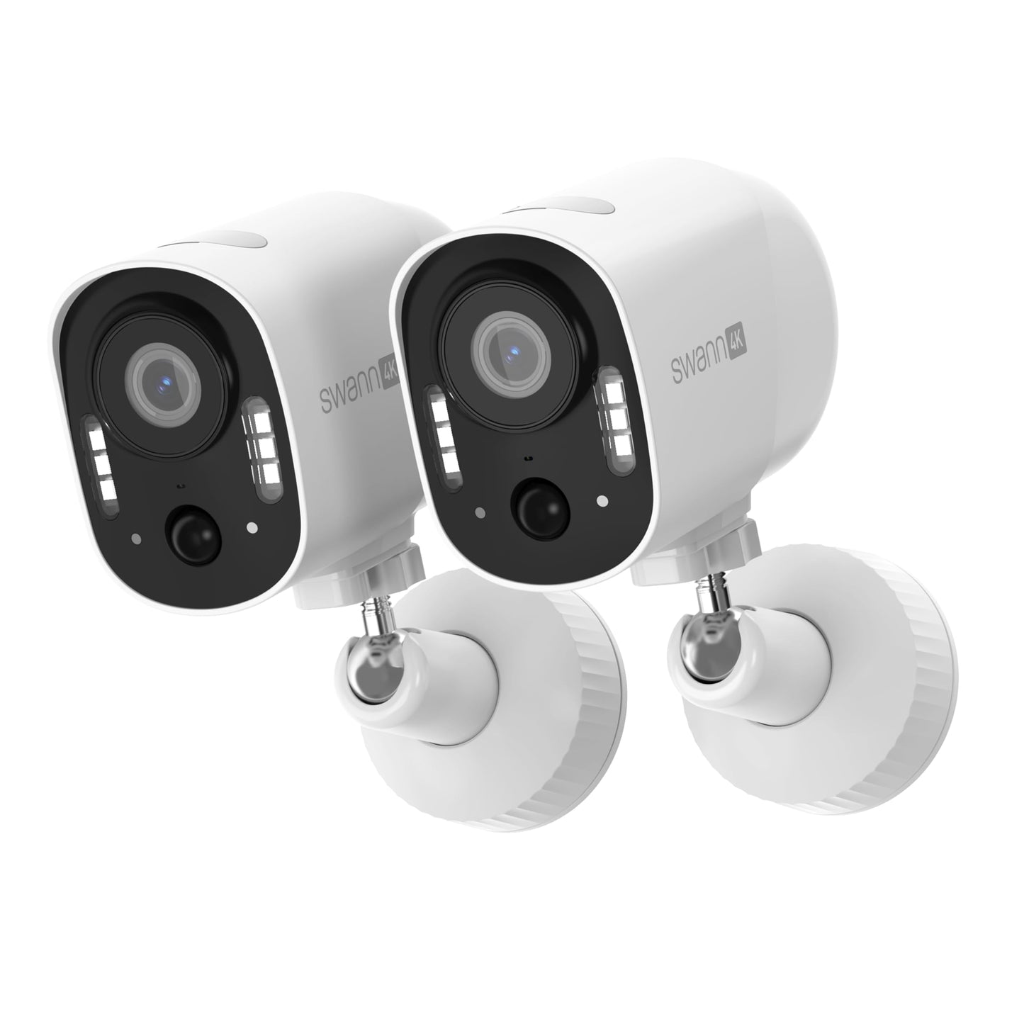 Swann Xtreem 4K 2Pack Wireless Security Cameras with 32GB Micro SD & Cloud Storage, Indoor & Outdoor Surveillance, Ideal for Baby Monitor & Home
