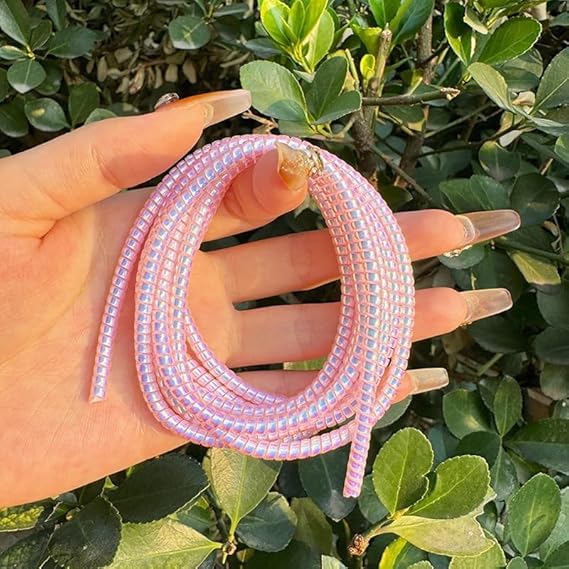 4Pcs Pink Spiral Cable Protecto Animal Proof Wire Repair, Cord Protector for Pets Headphone Saver Spiral Cable Wrap Strain Relief, Cord Sleeve