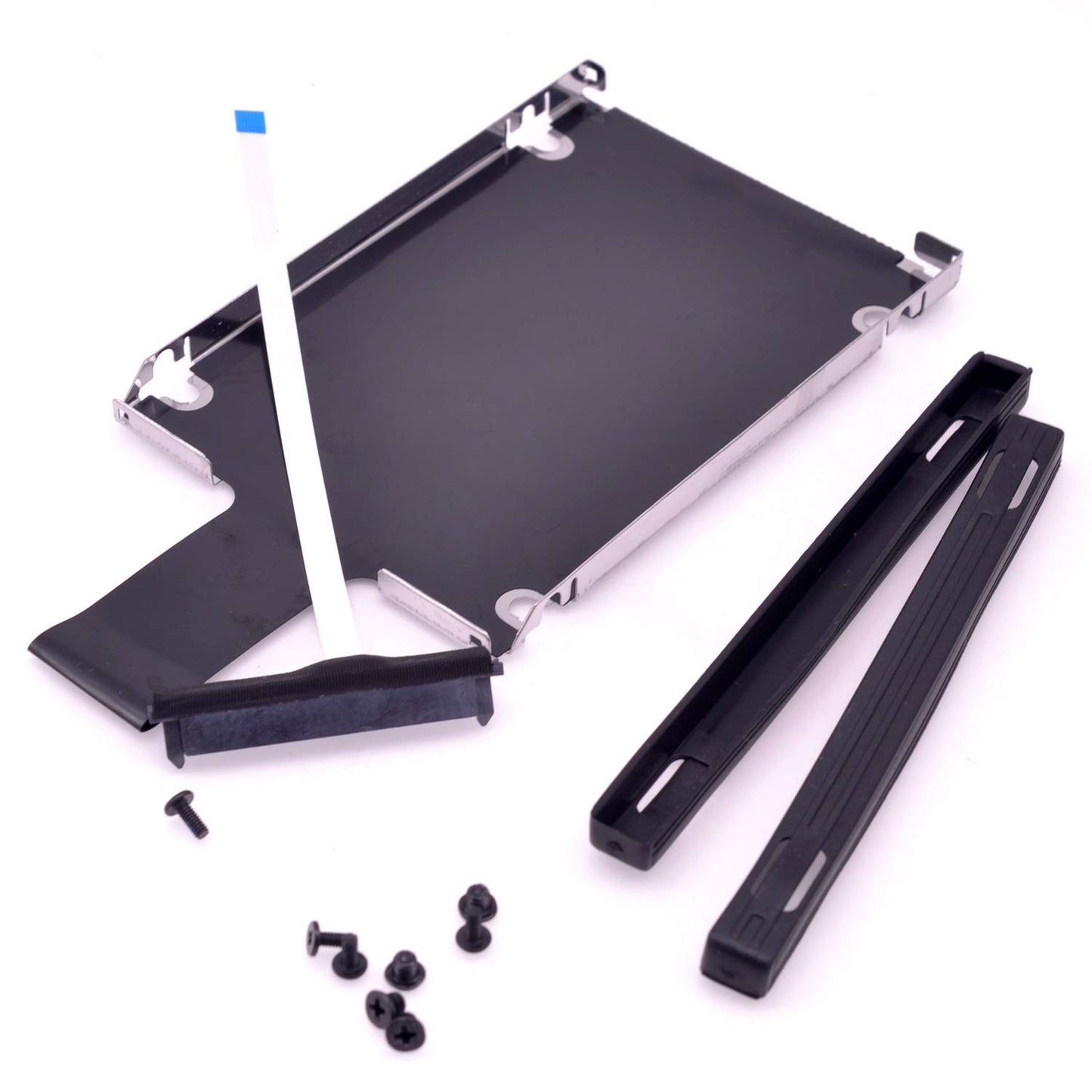 Deal4GO SSD SATA Hard Drive Cable w/HDD Caddy Bracket for HP 15s-dy/du/gr/DW Series, Black Plastic, Compatible with 2.5 inch SATA HDD/SSD up to 7mm,
