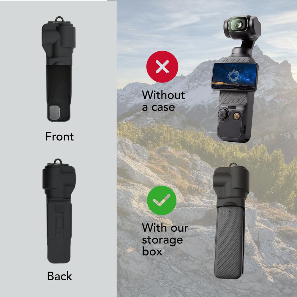 Foto&Tech DJI Osmo Pocket 3 Cover Case Storage Box Compatible with DJI Osmo Pocket 3 Handheld Camera Portable Osmo Pocket 3 Case