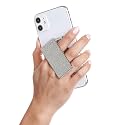 HANDL New York Silver Glitter HANDLstick Silver Glitter Grip and Stand for Smartphone