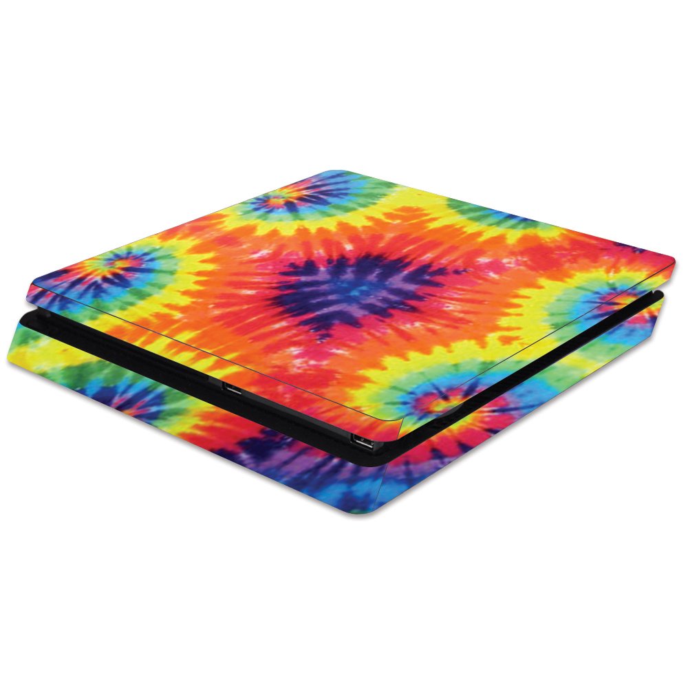 MightySkins Skin Compatible with Sony PS4 Slim Console - Tie Dye 2 | Protective, Durable, and Unique Vinyl Decal wrap Cover | Easy to Apply, Remove