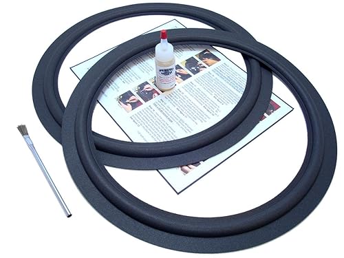 Springfield Speaker 15" Foam Surround Edge Repair Kit - 2 Speaker Kit - Flat Attach 15 Inch - Compatible with Altec Lansing 873a, Barcelona, Santiago