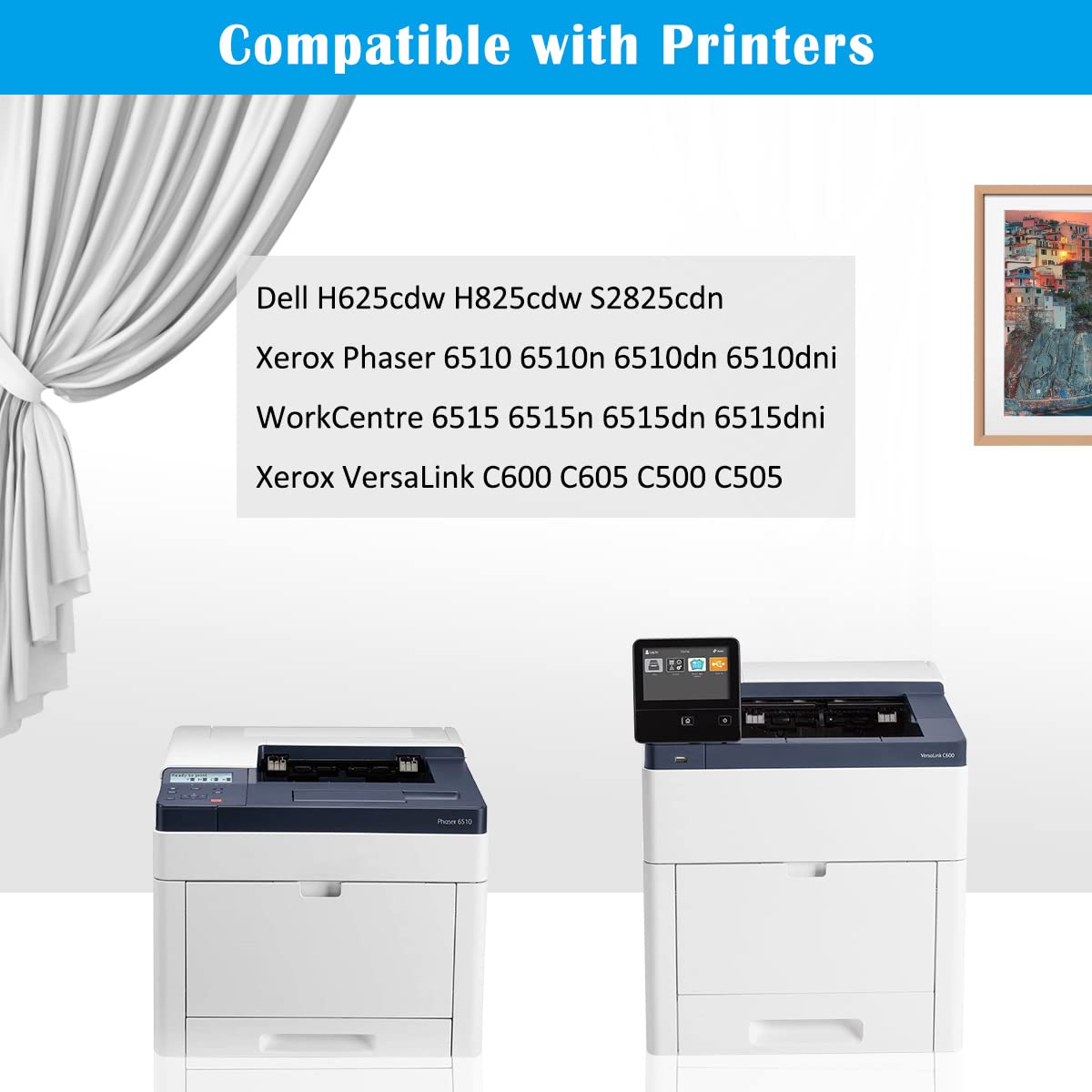 TOPRINT Waste Toner Cartridge Collection Container Box 30000 Pages 108R01416 for Xerox Phaser 6510, WorkCentre 6515, Dell H625cdw H825cdw S2825cdn
