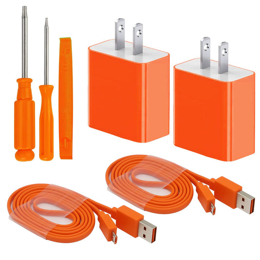 JAINTA 2 Pack Charger Charging Cable Compatible for Ring Enabled Video Doorbell (Released in 2020) 2/3/3 Plus/ 4, Peephole Cam, Doorbell Pro, Camera