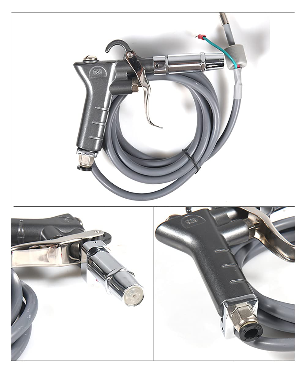 AC 110V Industrial Ionizing Air Gun, Eliminate Static Air Blow Gun Negative Ion Fan Electrostatic Eliminator