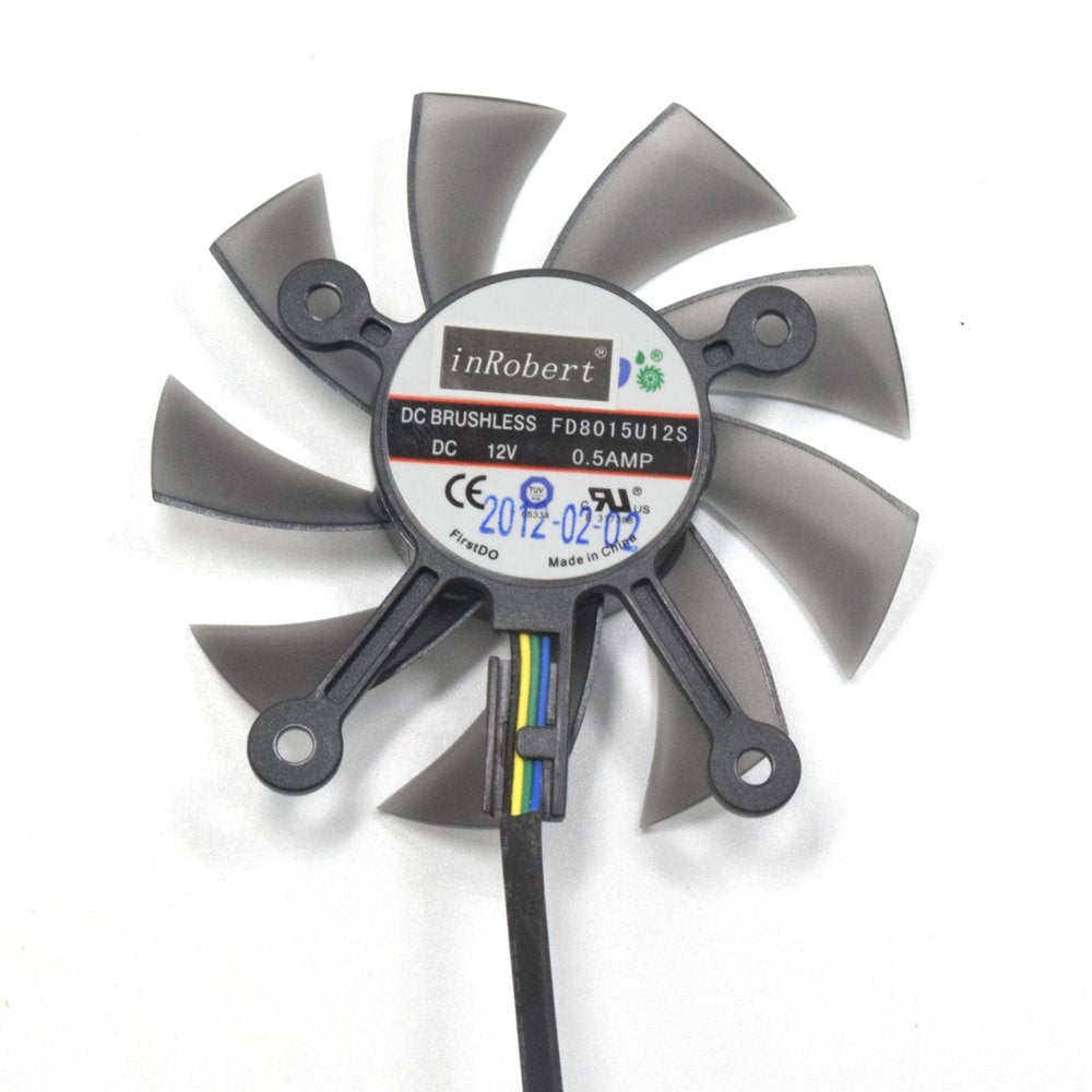 inRobert FD8015U12S 75mm 4Pin Graphic Card Fan Replacement for ASUS HD7770 HD7750 EAH5830 Video Card Fan