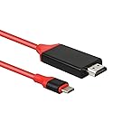 CYBERTECH USB-C Type C to HDMI HDTV TV Cable Adapter Compatible for Samsung Galaxy S8 S9 Plus Note 8 9 Lenovo Yoga 910 Dell XPS 13/15 MacBook/Pro iMac
