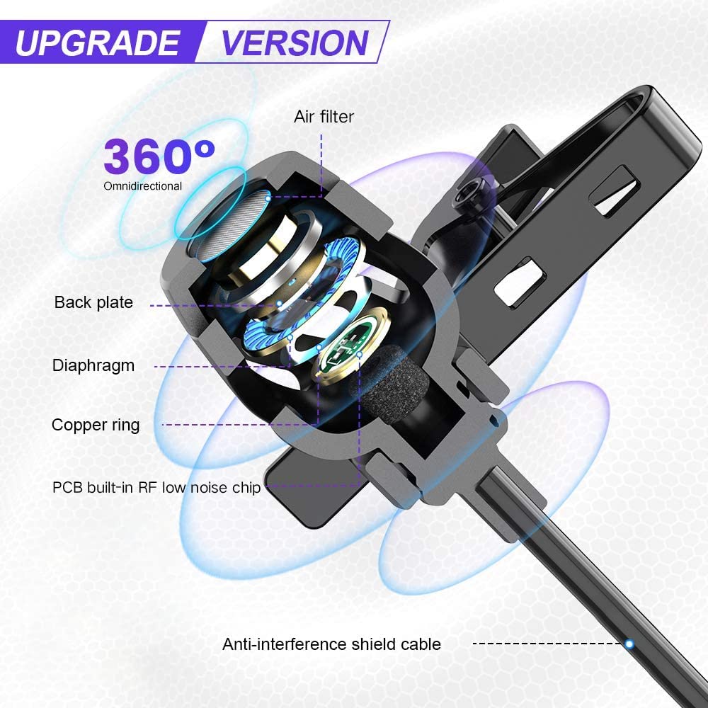 KMAG USB Lavalier Microphone, Lapel Microphone for Computer, USB-C Clip On Mic for YouTube, Recording, Podcasting, Gaming, Interview Omnidirectional