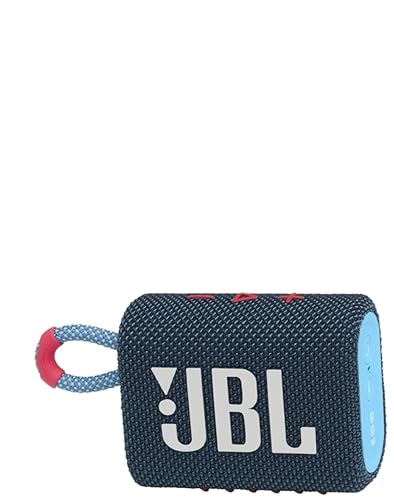 JBL Go 3 Portable Waterproof Wireless IP67 Dustproof Outdoor Bluetooth Speaker (Blue Pink)
