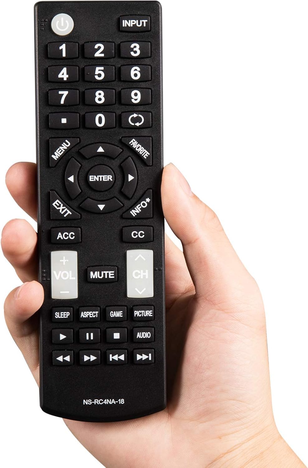 NS-RC4NA-18 Universal Replacement TV Remote Control Fit for All Insignia Smart TVs