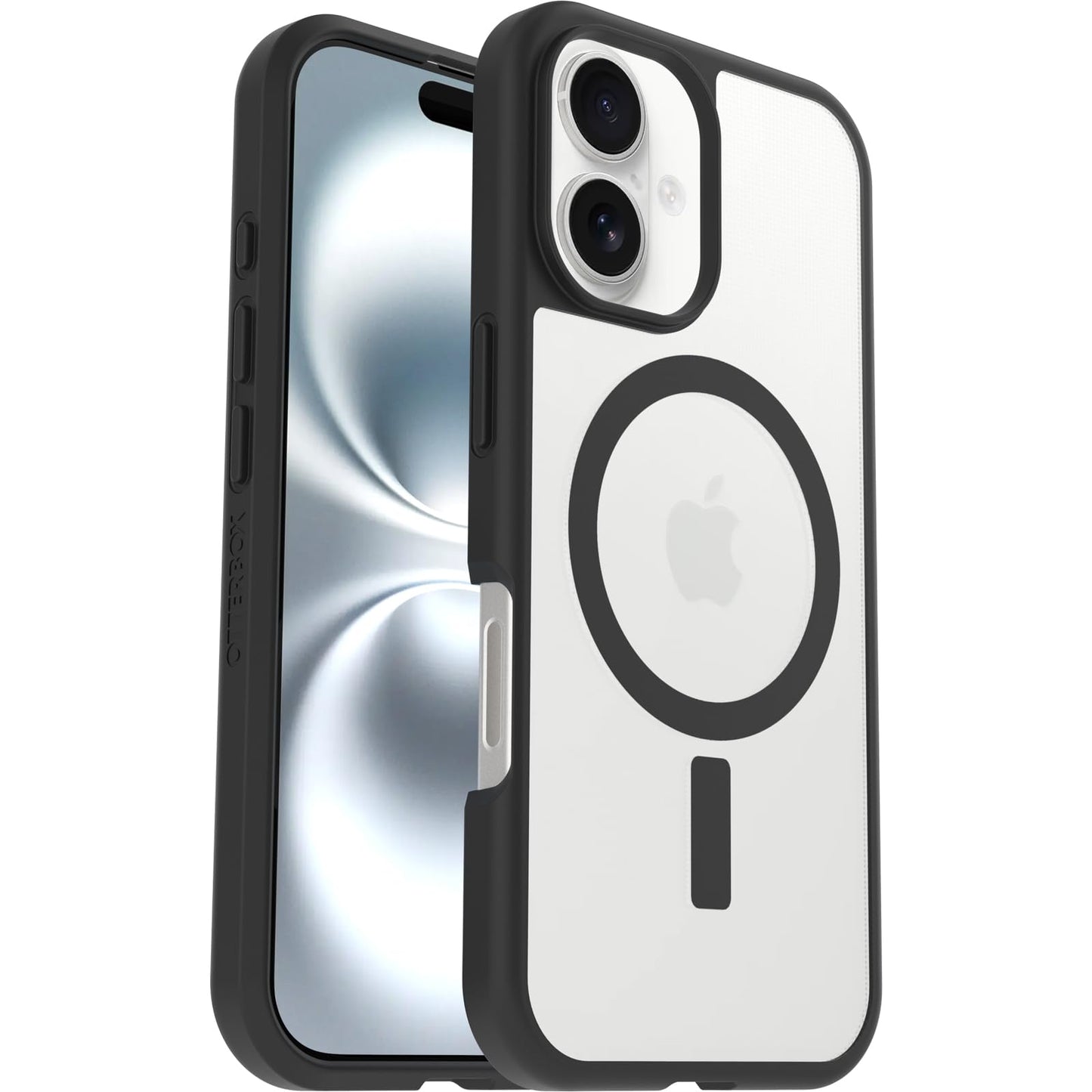 OtterBox iPhone 16 Profile Series Magnet Case - Black Crystal - Ultra-Thin, Stylish Minimalist iPhone Case