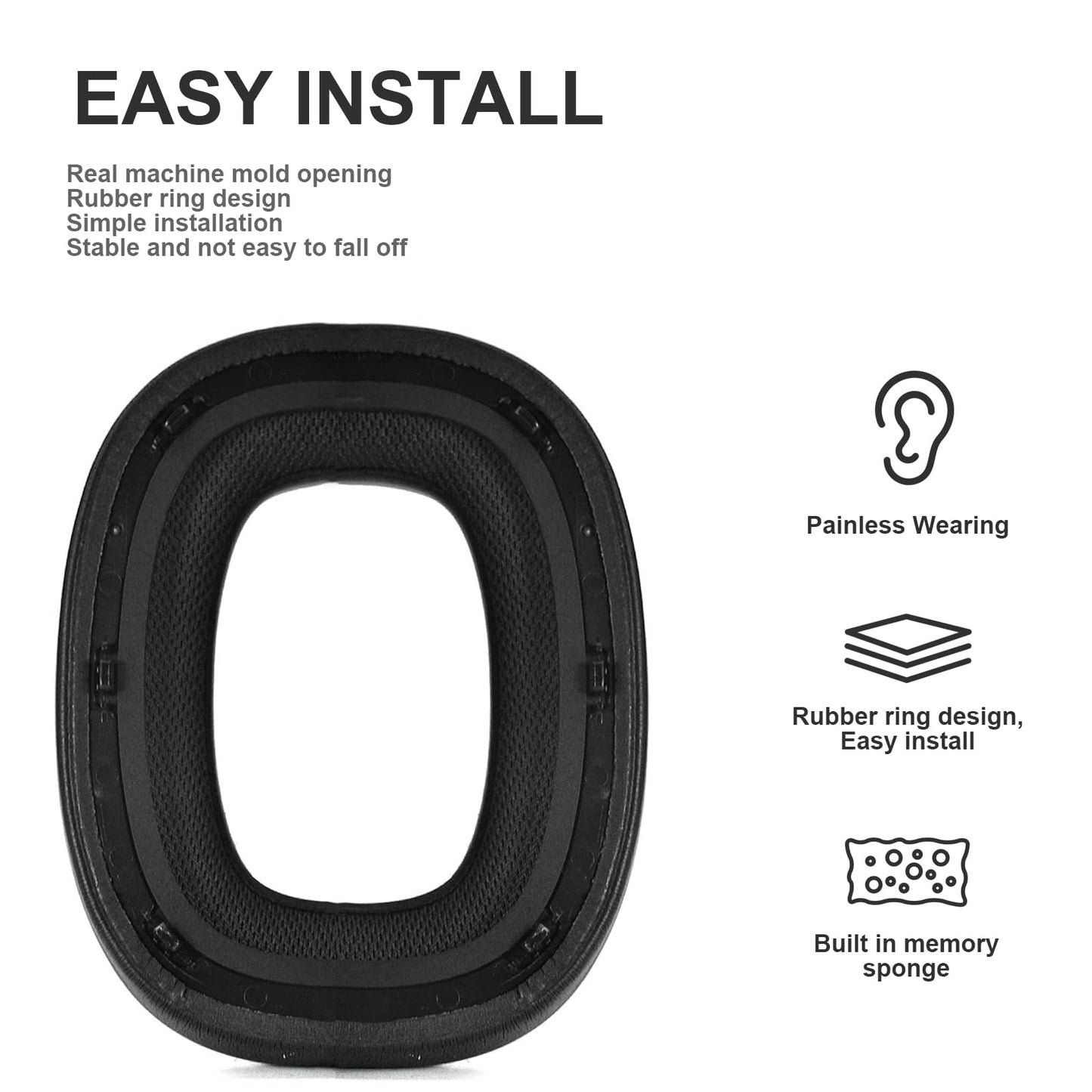 PX7 S2 Replacement Ear Pads Protein Leather Ear Cushions Compatible with Bowers & Wilkins PX7 S2, PX7 S2e, PX8, PX8 S2 Wireless Noise-Cancelling