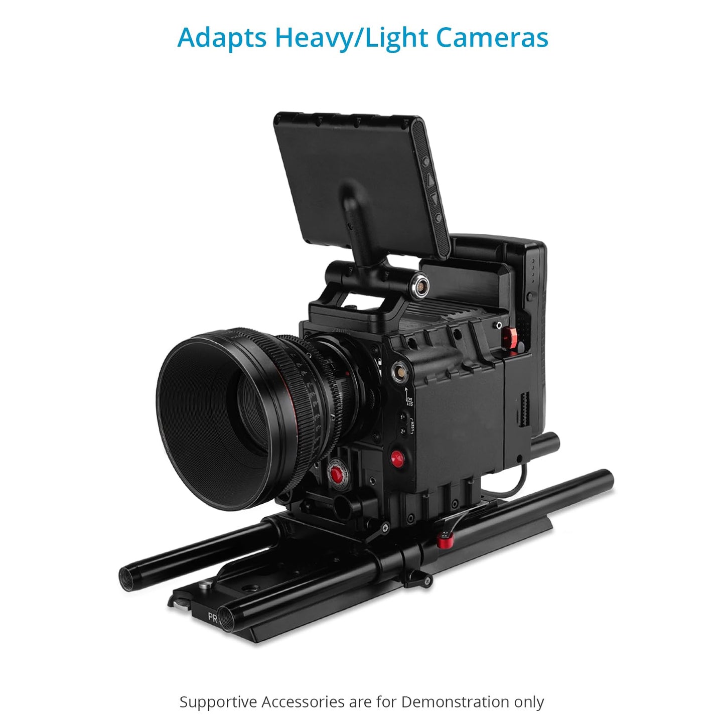 PROAIM Camera Base Plate with 15mm-19mm Rods. Quick Release Plate with Standard Dovetail Plate for DSLR Video Camcorder Camera. (CH-DTPQ-01)