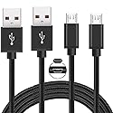 2Pack 3.3ft USB-A to Micro USB Charging Cable PS4 Controller Charger Cord for PlayStation-4,Slim/Pro,Dualshock 4,X-Box One S/X Controller,Fire