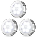 AMIR Upgraded 3.15” Motion Sensor Light, 3 Pack Stick on Cordless Battery-Powered LED Night Light, Closet Lights, Stair Lights, Safe Lights