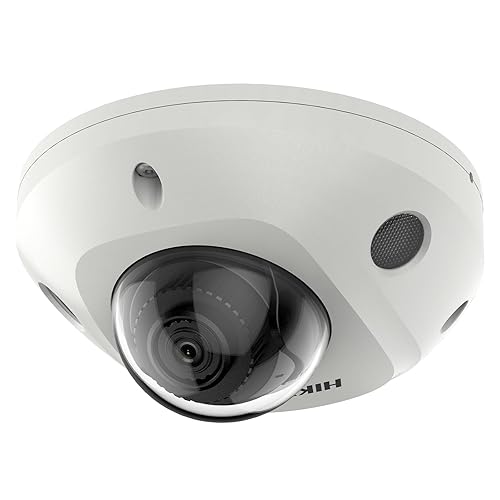 Koiron DS-2CD2543G2-IS 4MP AcuSense Mini Dome Camera, IP Cameras with WDR, Built-in Mic, PoE/Ethernet Port, IP67 Rating,2.8mm Lens, International