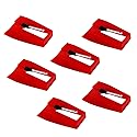 Luter 6 Pieces Record Player Needle Turntable Needles Record Player Stylus Record Player Needle Replacement Accessories for Vinyl Record Player (Red)