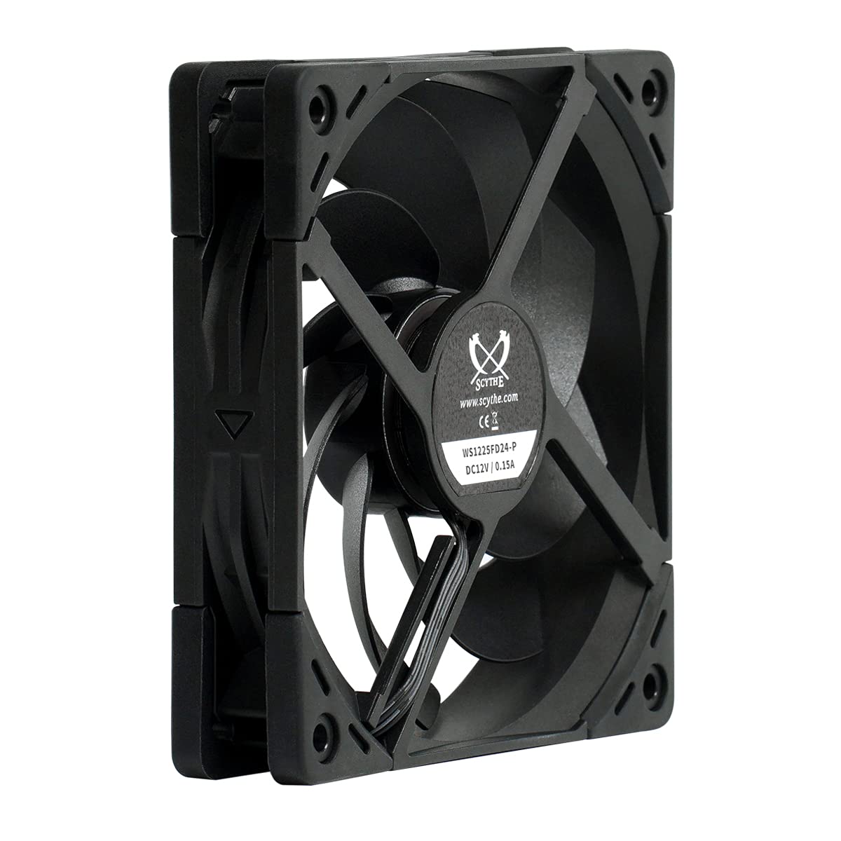 Scythe Wonder Snail 120 PWN - 2400 RPM, 120mm x 25mm Static Pressure Optimized High-Performance Computer Case Fan, Fluid Dynamic Bearing, 4-Pin
