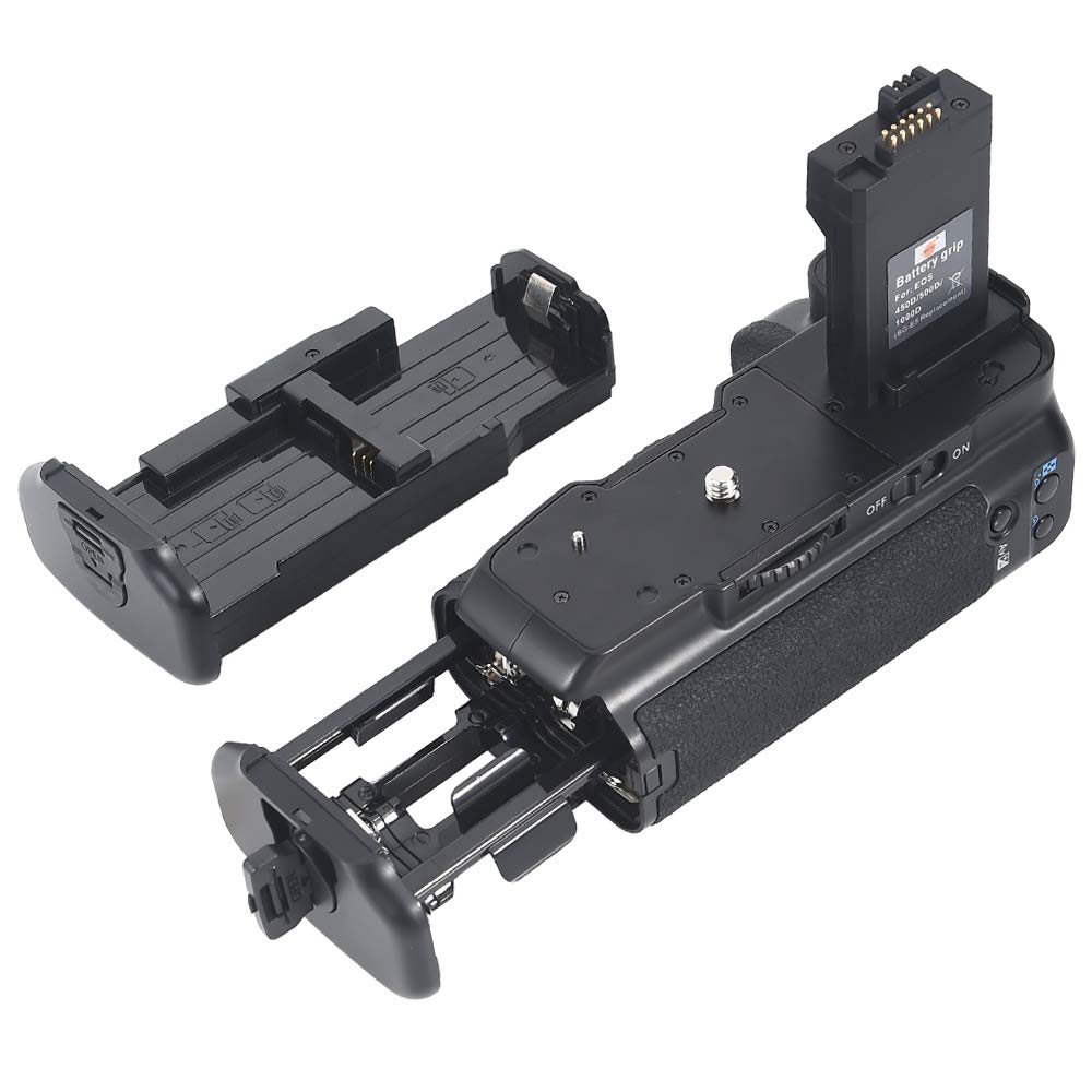 DSTE Replacement for Pro BG-E5 Vertical Battery Grip + 2X LP-E5 Compatible Canon EOS 450D 500D 1000D SLR Digital Camera