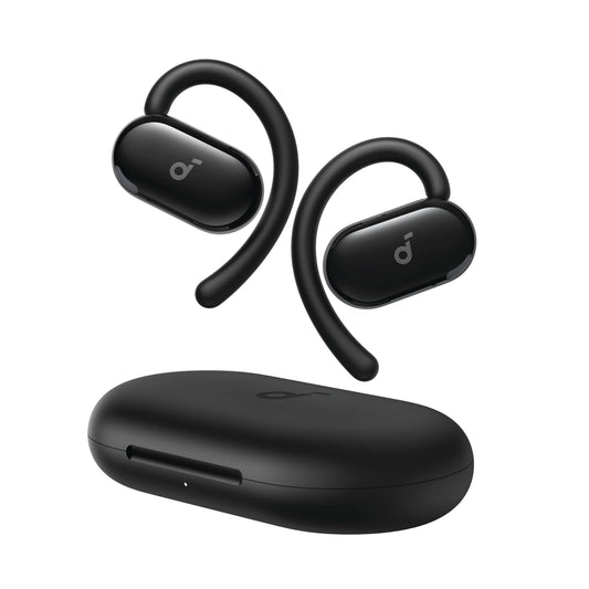 Soundcore V20i by Anker Open-Ear Headphones, Adjustable Ear Hooks,Ultra-Comfort,Snug Fit, Powerful Sound, Clear Calls, IP55, LED Lights, 36H Playtime