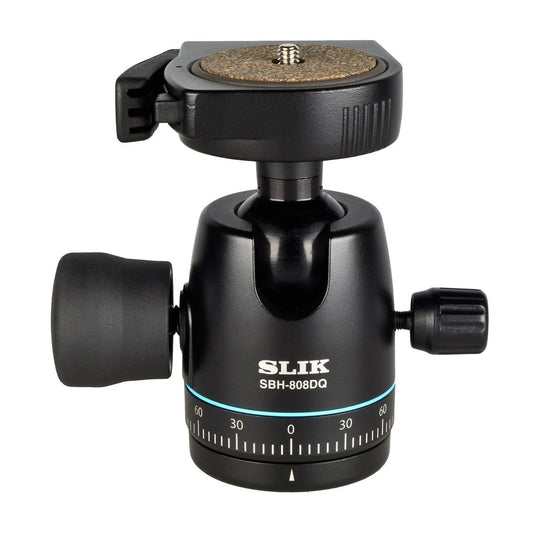 SLIK SBH-808DQ Ball Head with QR Plate, Black (618-758)