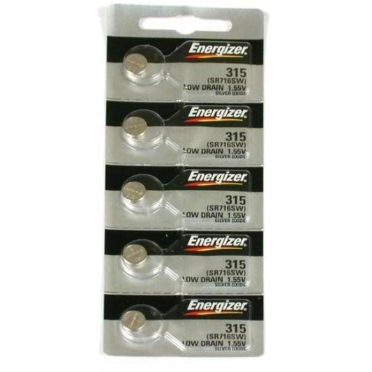 5 315 Energizer Watch Batteries SR716SW Battery New