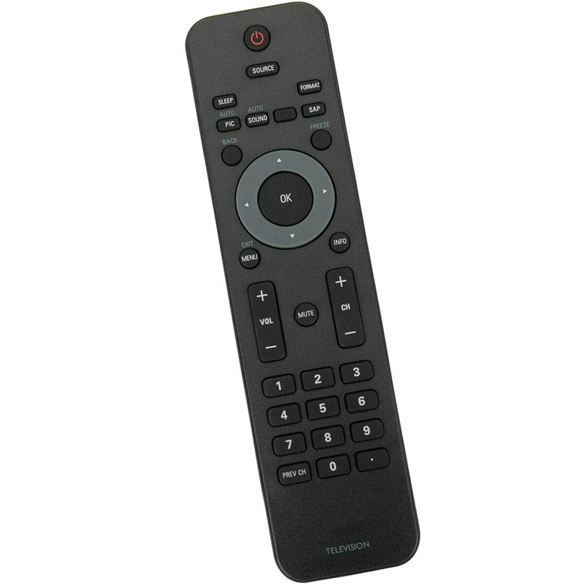 New Remote Control Replacement for Philips TV 40PFL4707 40PFL3706 46PFL3706 46PFL3706/F7 50PFL3707