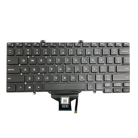 Zahara Keyboard with Backlit US Replacement for Dell Latitude 7400 3400 5400 5401 5410 5411 RN86F 0RN86F NOT Fit for Latitude 7400 2-in-1 (Black)