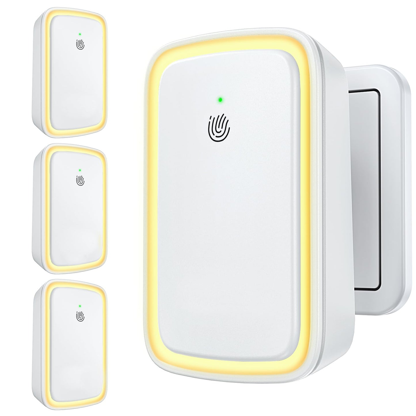 Plug In Air Ionizer Negative Ion Air Purifiers Quiet Air Freshener for Home Bedroom Office Basement - Portable Mini Air Cleaner Odor, Smoke, Dust, Pet