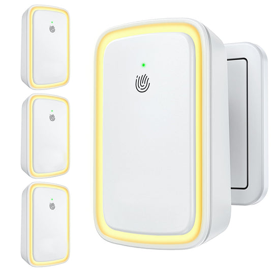 Plug In Air Ionizer Negative Ion Air Purifiers Quiet Air Freshener for Home Bedroom Office Basement - Portable Mini Air Cleaner Odor, Smoke, Dust, Pet