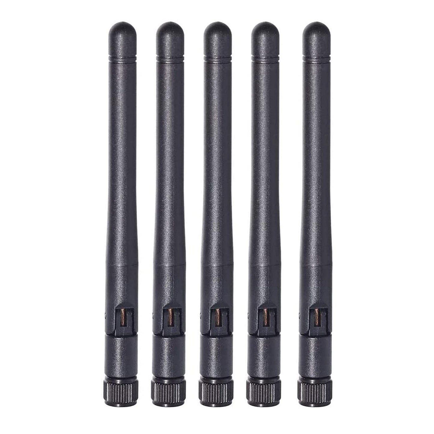 AEDIKO 5pcs Dual Band WiFi Antenna 2.4GHz 5/5.8GHz 3dBi RP-SMA Male Antenna for Wireless Vedio Security IP Camera Recorder Surveillance Recorder Truck