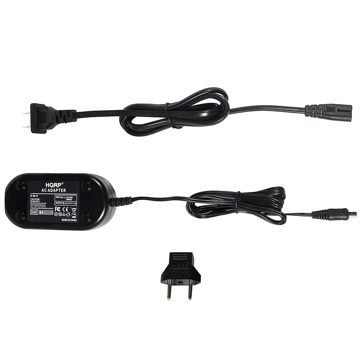HQRP AC Power Adapter/Charger Compatible with Canon ZR850 ZR900 ZR930 ZR950 ZR960 CA-590, FS10, FS100, FS11, VIXIA HF R10, VIXIA HF R100, VIXIA HF
