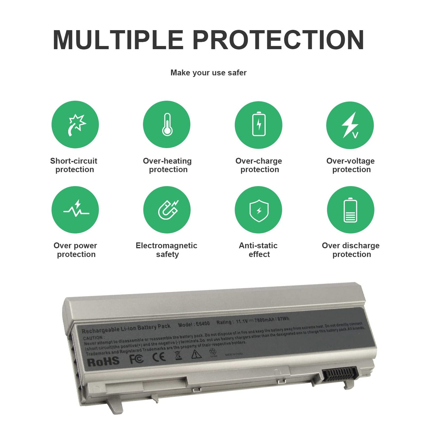 Fancy Buying 9 Cell Laptop Battery Replace for Dell Latitude E6400 E6410 E6500 E6510 MP490 4m529 pt434 ky265 312-0749 4N369 MP303 - High Performance