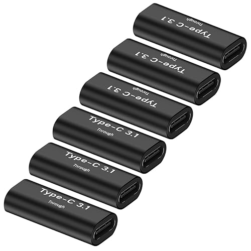 rgzhihuifz Type-C Female to Type-C Female Adapter, Converter, Support Data Synchronization and Charging, Suitable for Mobile Phones, Computers…