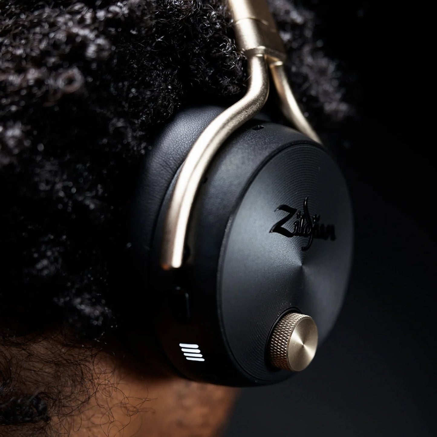 Zildjian ALCHEM-E Perfect Tune Over-Ear Headphones - Black Bundle with Case, Stand, and Austin Bazaar Polishing Cloth