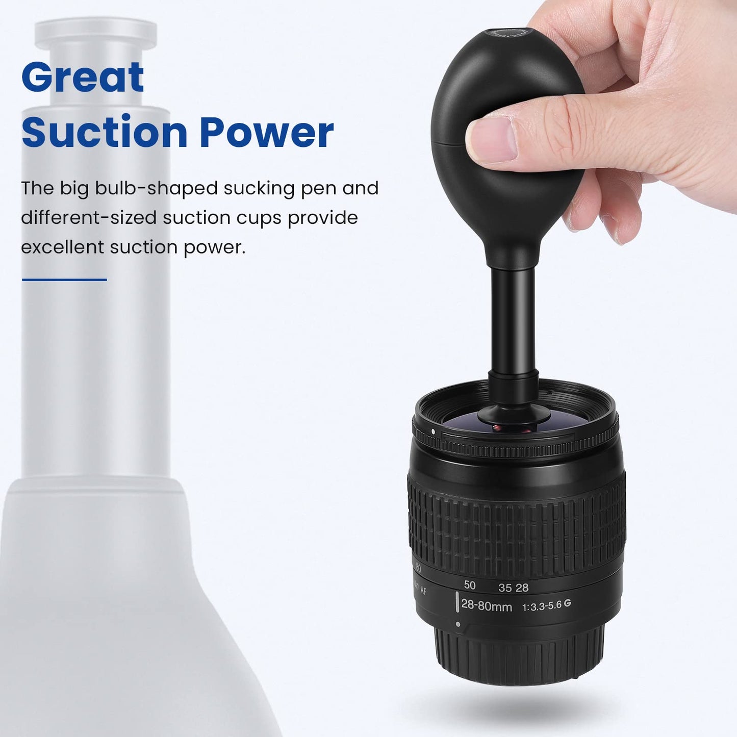 NEEWER 8-in-1 Lens Sucker Kit, IC Pick Up Vacuum Suction Pen with 7 Interchangeable Suction Cups Lens Repair Tool for Repair and Cleaning, Watches