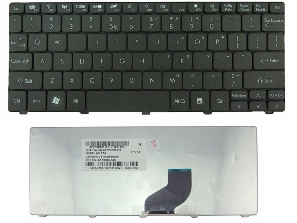 New Laptop Keyboard Replacement for Gateway LT4010u LT4008u LT4009u US Layout Black Color
