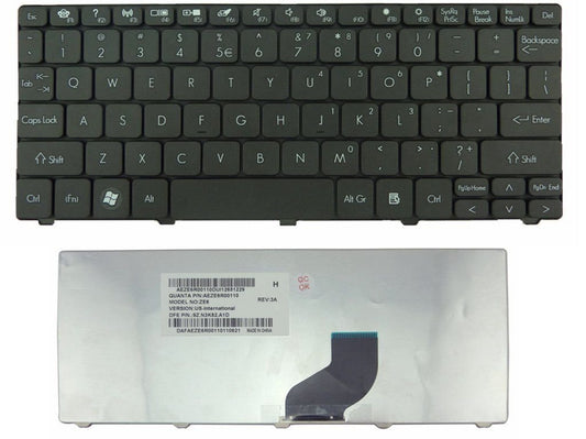 New US Black Laptop Keyboard Replacement for Gateway ZE6 ZE6A Part Numbers: AEZE6R00110 9Z.N3K82.A1D