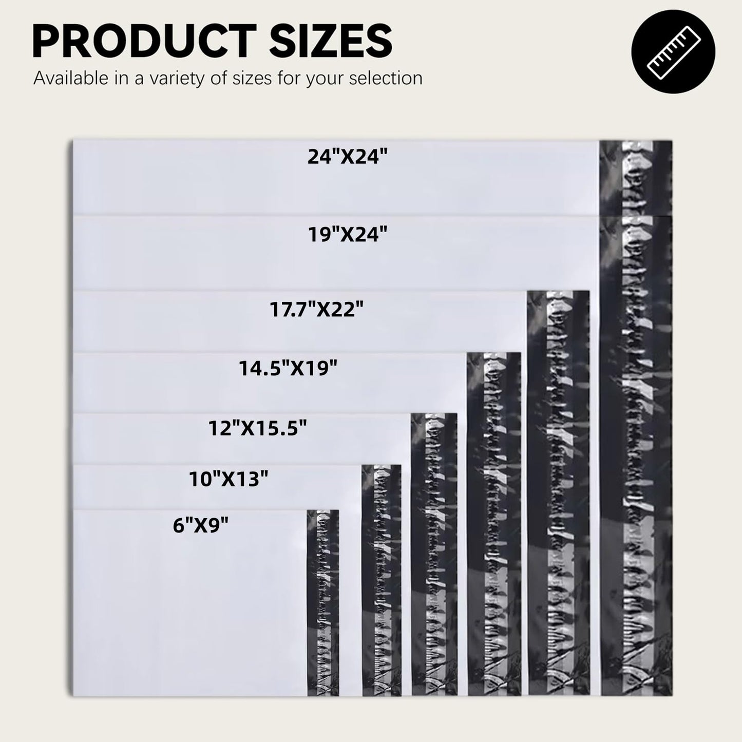 14.5"x19" Poly Mailers?White Shipping and Envelope Bags Pack of 20