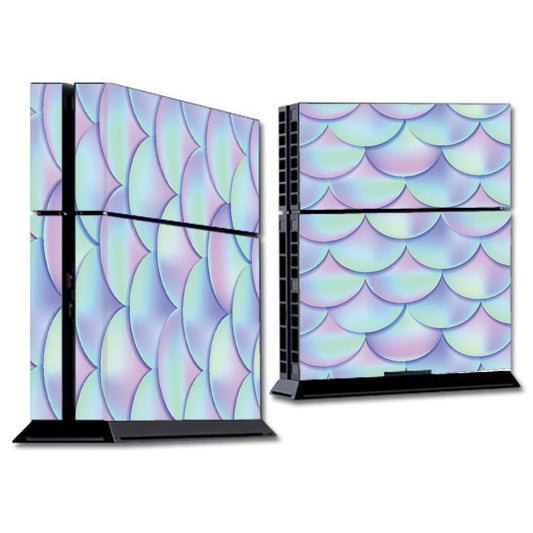IT'S A SKIN Wrap Compatible with PS4 (R) Sony (R) Playstation (R) Console - Decals Vinyl Stickers Overlay - Mermaid Scales Blue Pink
