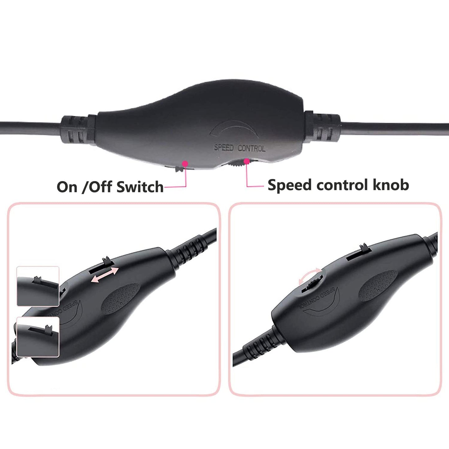 Delinx 12V Fan Speed Controller, Fan Power Adapter,USB 5V Step UP Boost to DC 12V Adapter, 5-12V Adjustable, with 3/4 Pin Fan Connector Cable, 4.8ft
