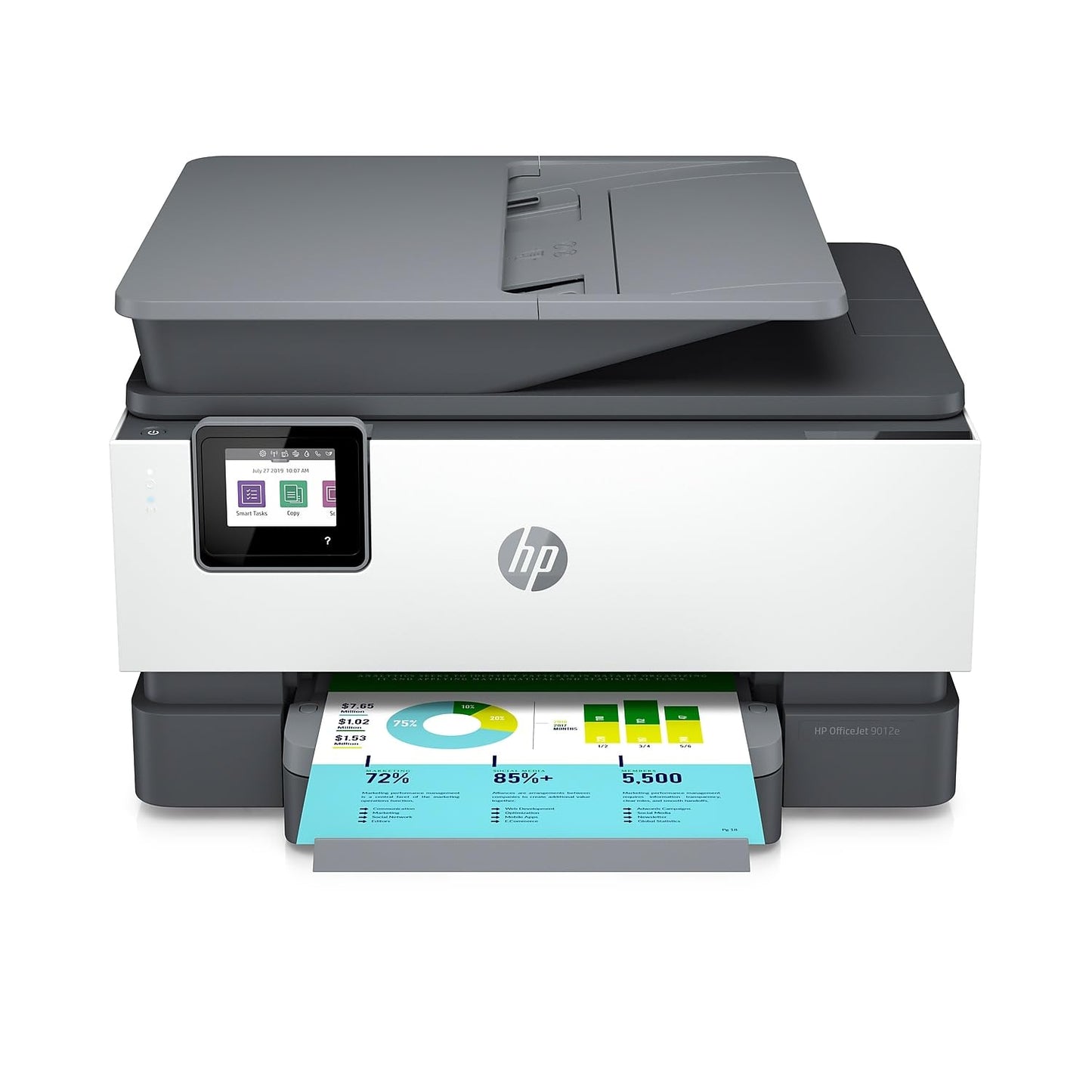 HP OfficeJet 9012e Wireless All-in-One Color Inkjet Printer, Duplex, 6 mo. Instant Ink (1G5L4A)