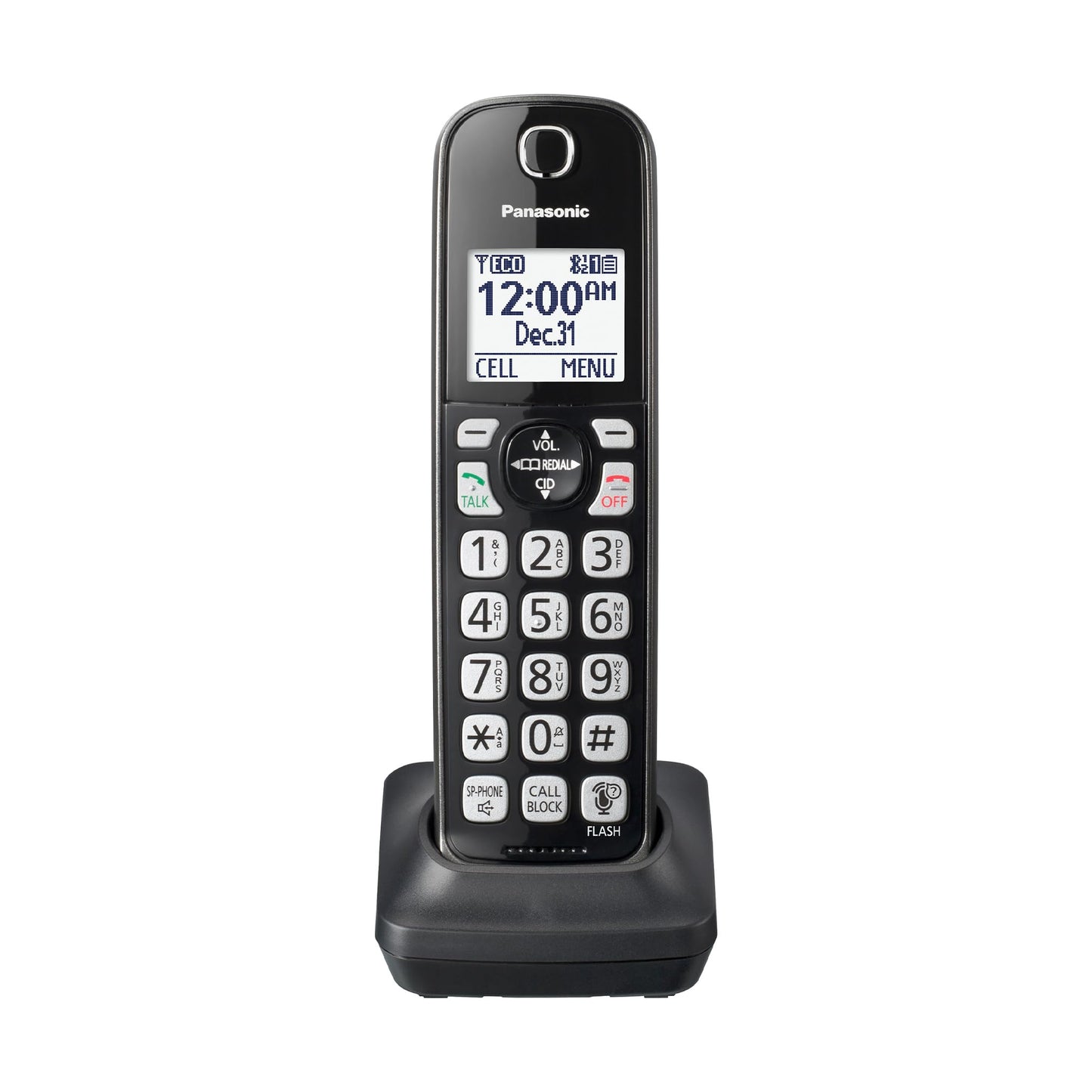 Panasonic Cordless Phone Handset Accessory Compatible with KX-TGD562 / KX-TGD563 / KX-TGD564 Series Cordless Phone Systems - KX-TGDA51M (Metallic