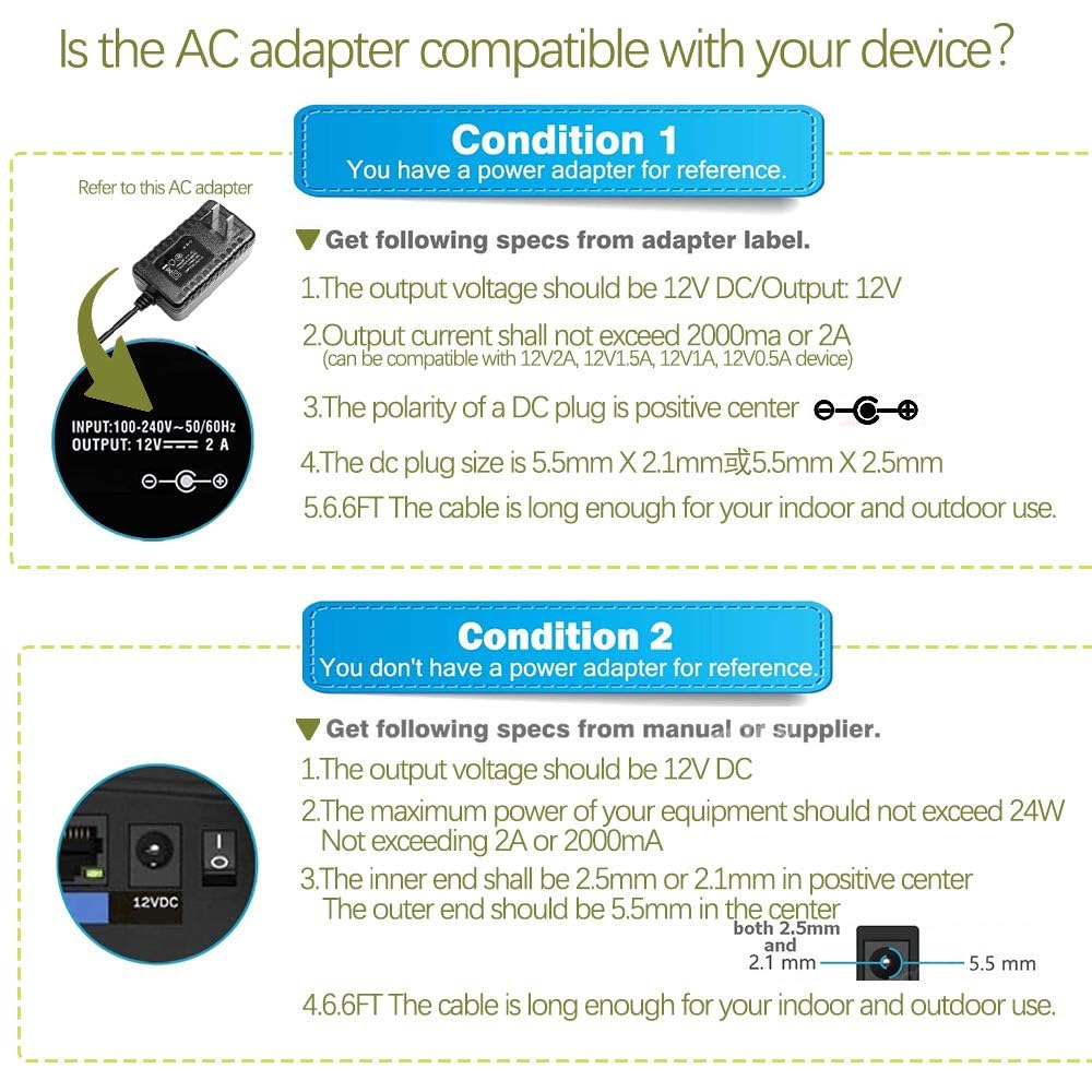 12V Adapter for Audio Technica Turntable Charger Power Cord for Audio-Technica AT-LP60X AT-LP60X-BK AT-LP60X-BW AT-LP60XBT-RD AT-LP120XUSB-BK…