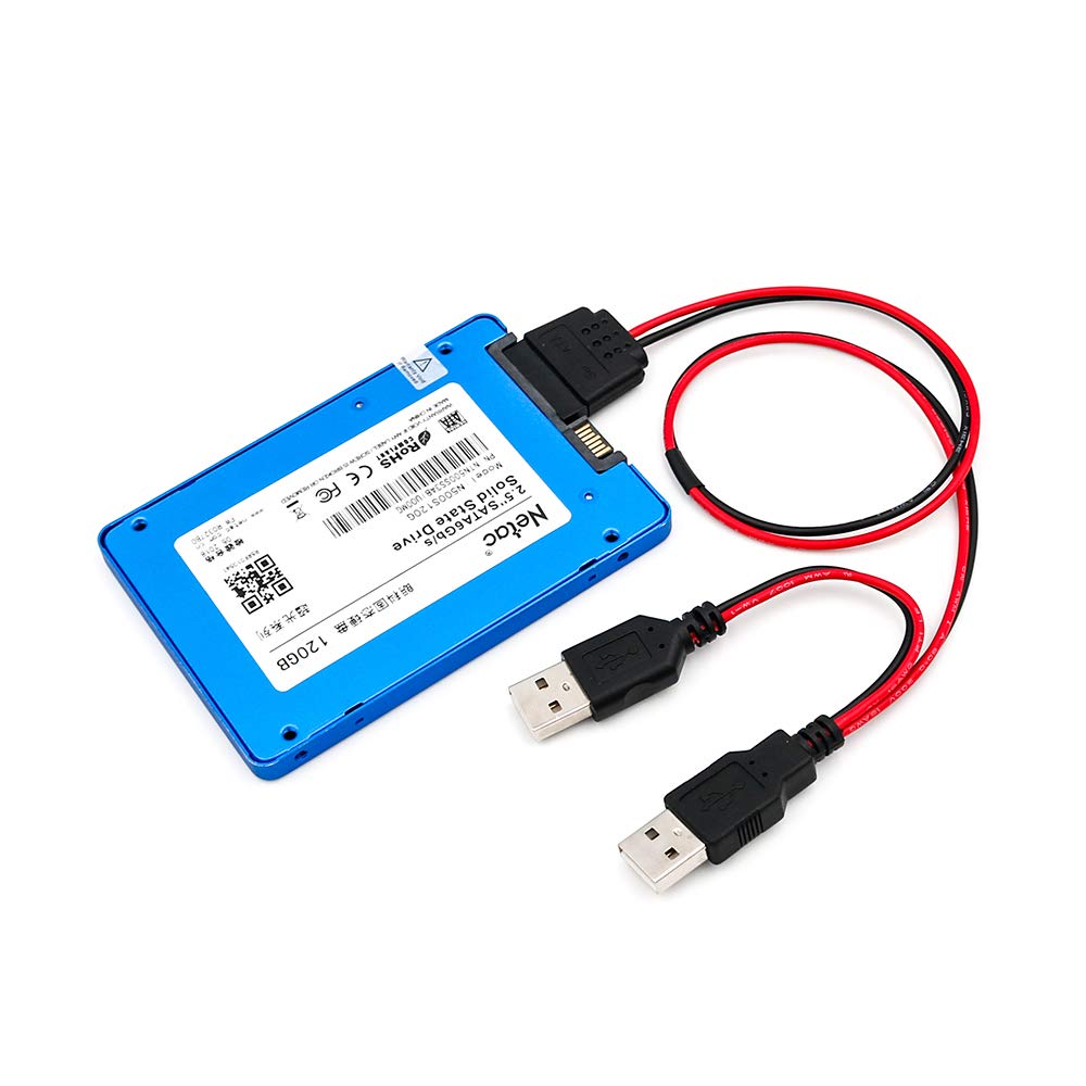 SUPERPLUS 40cm USB to SATA Power Cable for 2.5" SATA HDD