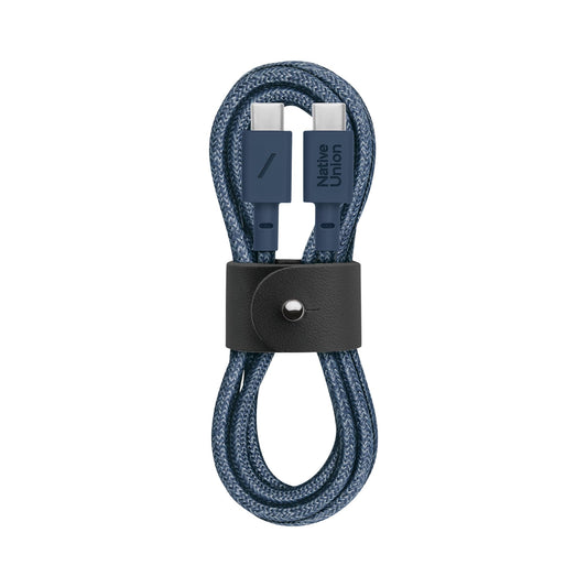 Native Union Type-C Belt Cable - USB-C to USB-C 4ft Ultra-Strong Charging Cable Compatible with iPhone Air, 17, 17 Pro, 17 Pro Max, iPad Pro, iPad