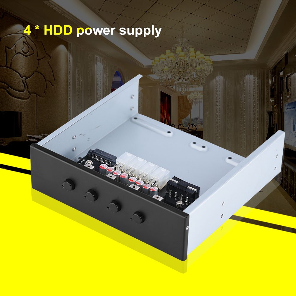 Hard Drive Power Switch Module for 2.5 inch SATA /IDE Interfaces Optical Drive. Power On or Off HDDs as Wish, Controls up to Six HDDs for Desktop PC