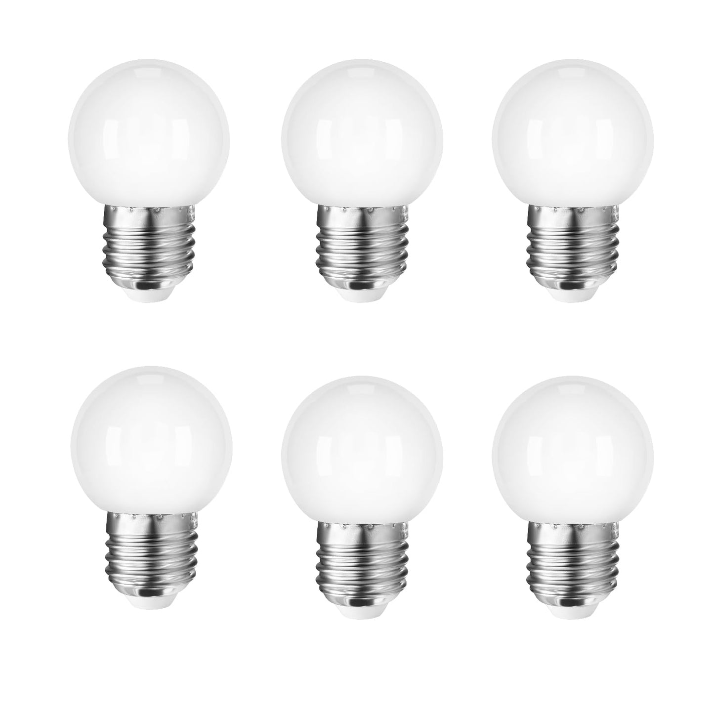 Taysing LED Night Light Bulb G14 Light Bulbs 1 Watt Low Wattage Globe Small Bulbs 10W Equivalent E26 Medium Screw Base Bathroom Vanity Porch Outdoor