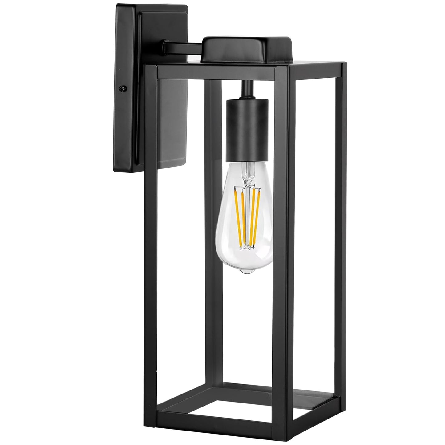 hykolity Large Size Outdoor Wall Lights,16 Inch Outdoor Wall Lantern, Waterproof Exterior Wall Sconce, Anti-Rust Wall Mounted Lighting with Glass